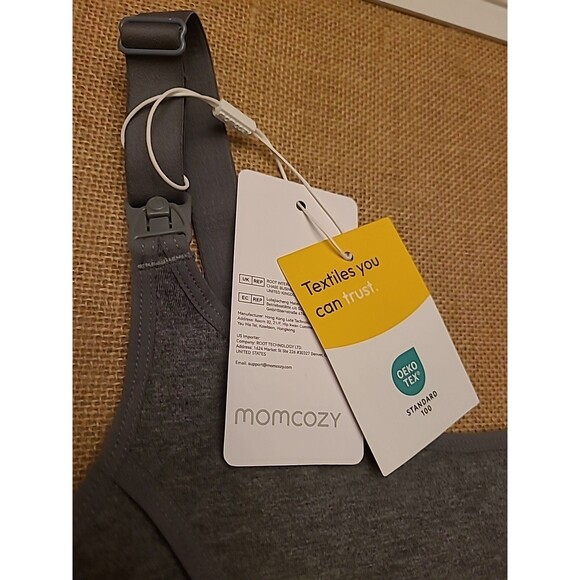 Momcozy Nursing Pumping Bra Hands Free Women Size Large Gray New - Picture 3 of 6
